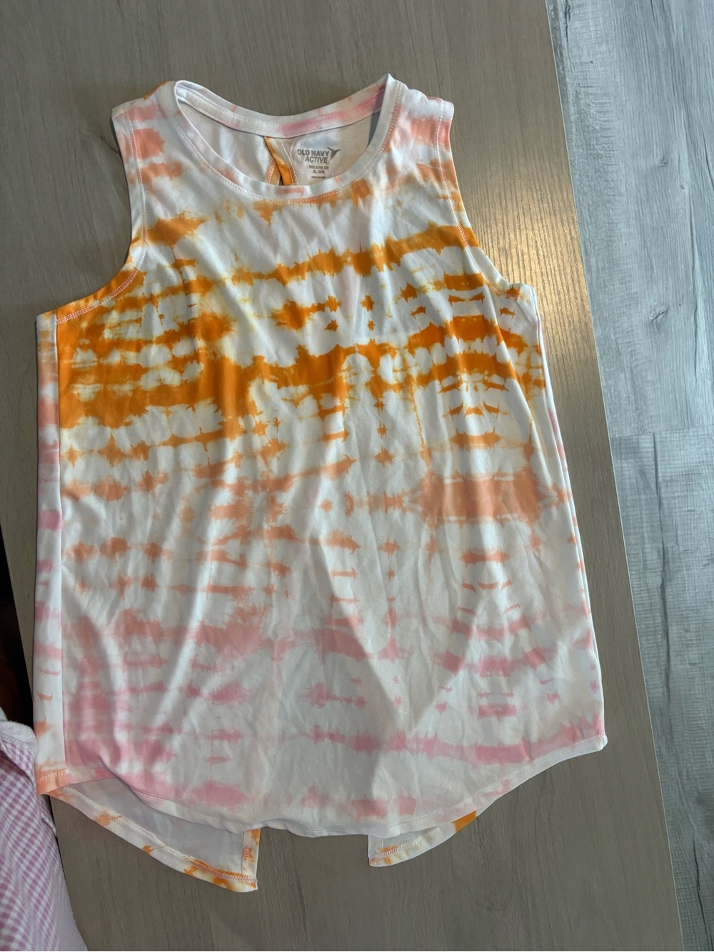 Old Navy Tie-Dye Tank Top - Pink, Orange & White